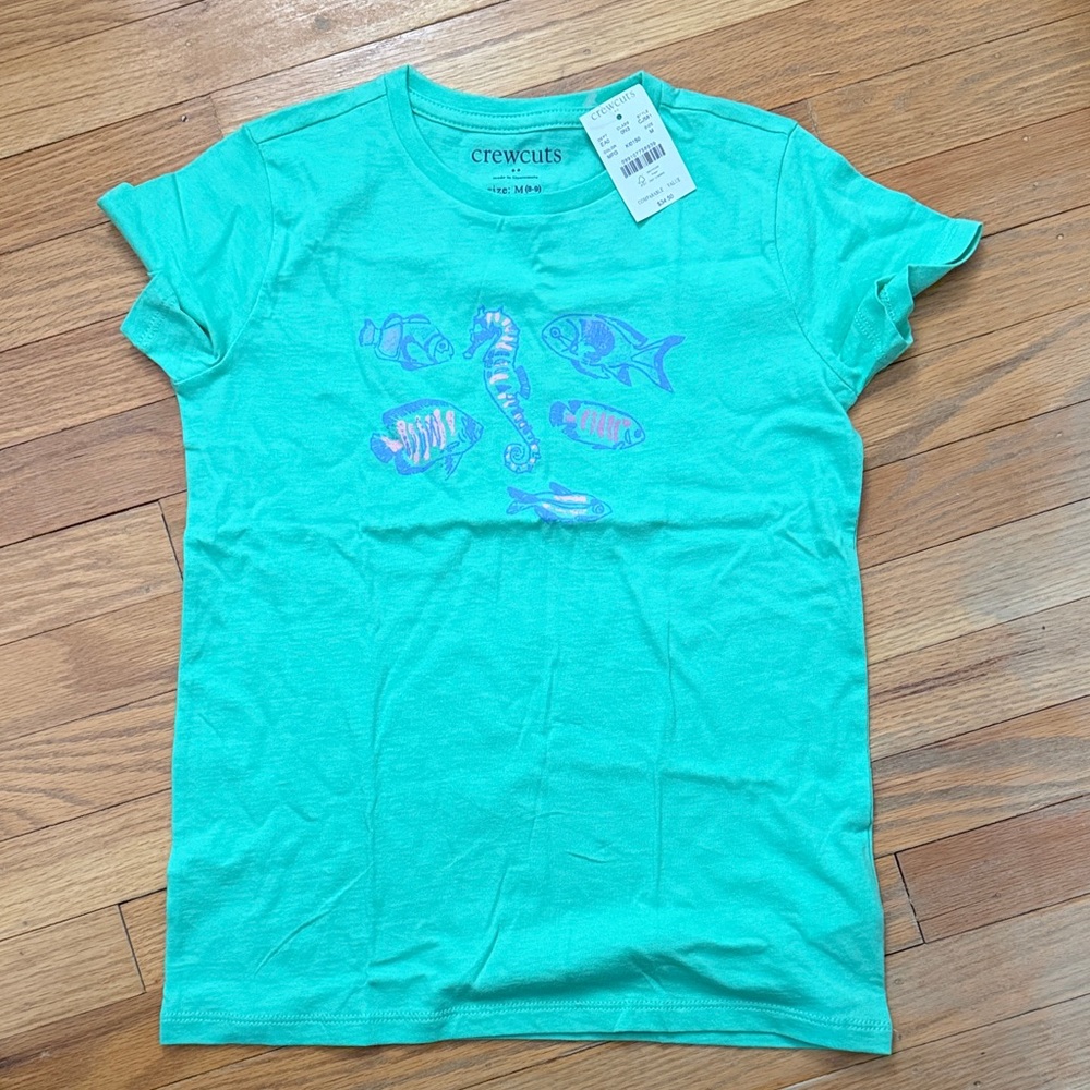 Crewcuts Teal Graphic T-Shirt